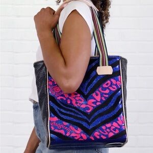 Consuela Classic Tote Liv Colorful Tote Bag with Animal Print